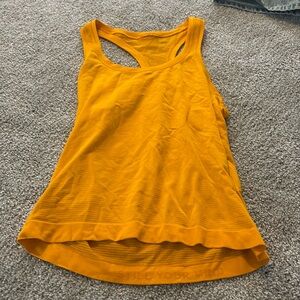 Lululemon Orange Racerback Swiftly Tank